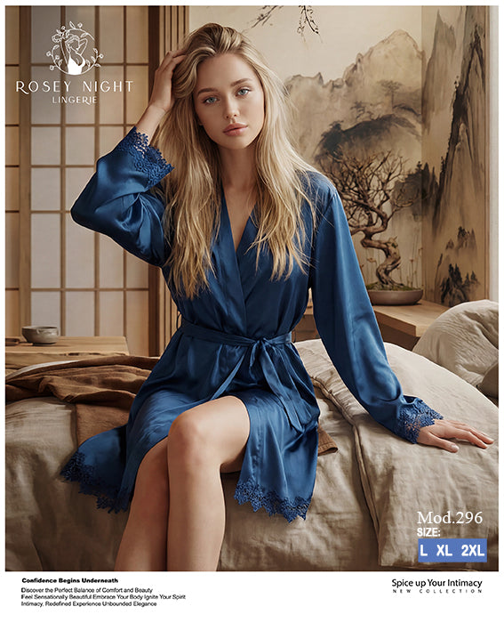 Satin Lace Royale Robe Mod.296