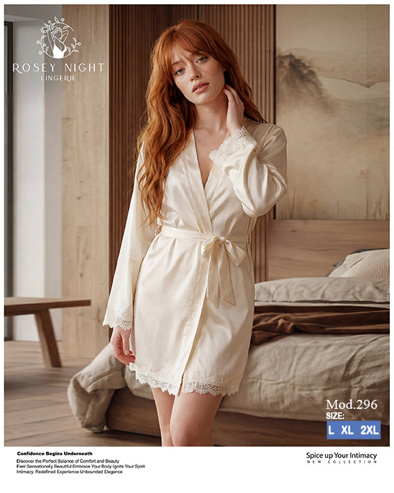 Satin Lace Royale Robe Mod.296