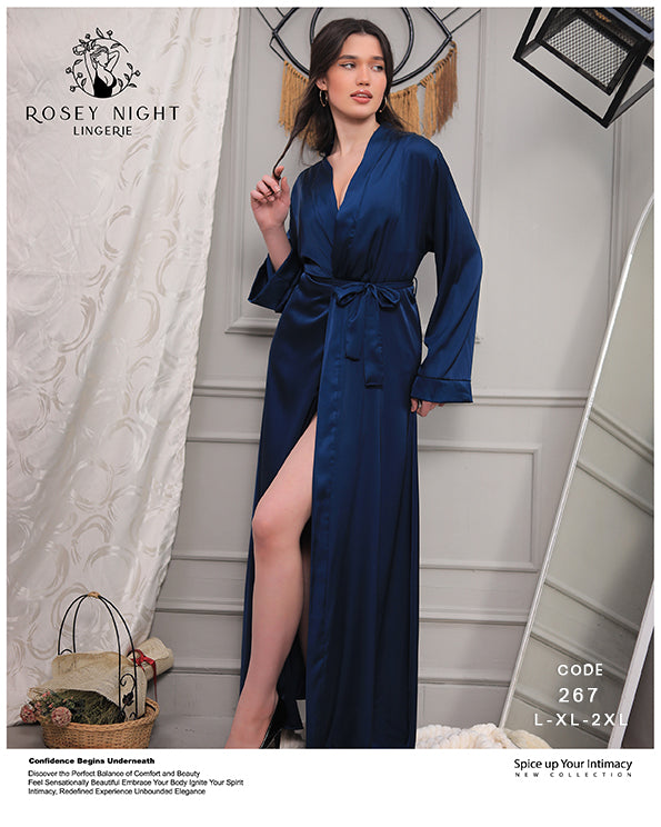 Blush Satin Robe ( Code 267)