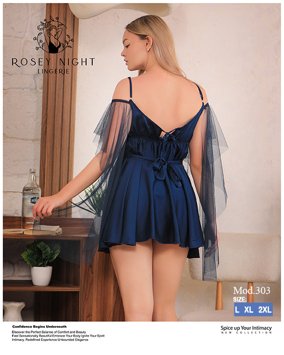 Satin Veil Babydoll Mod.303