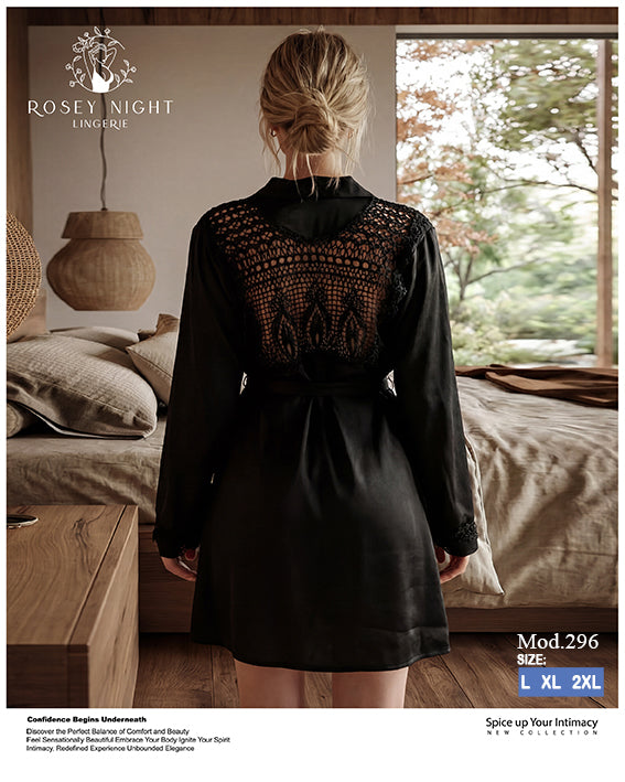 Satin Lace Royale Robe Mod.296