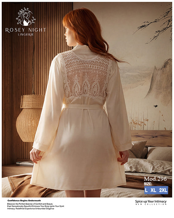 Satin Lace Royale Robe Mod.296