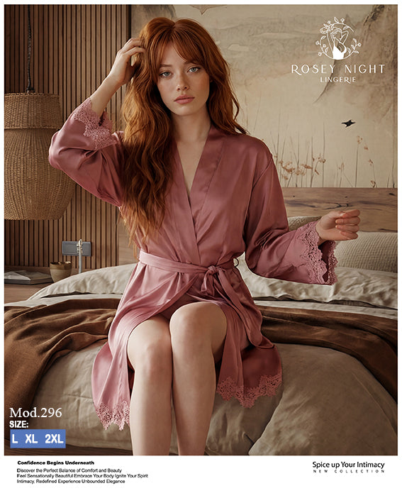 Satin Lace Royale Robe Mod.296