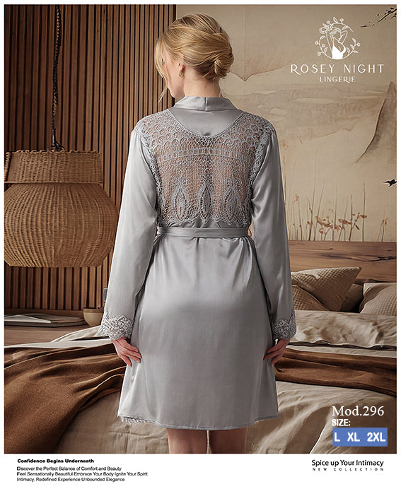 Satin Lace Royale Robe Mod.296