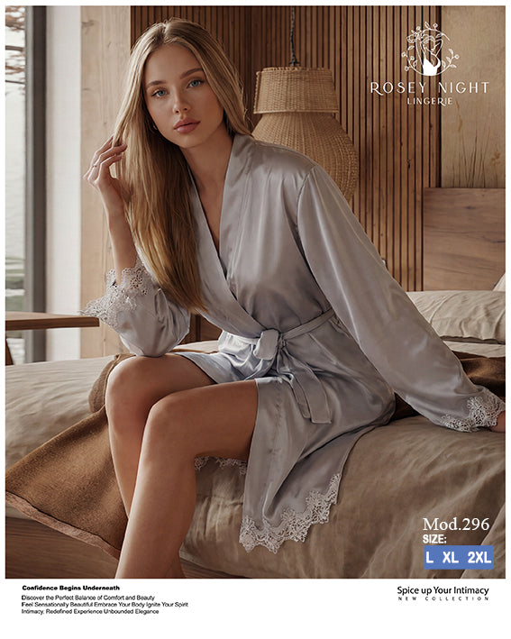 Satin Lace Royale Robe Mod.296