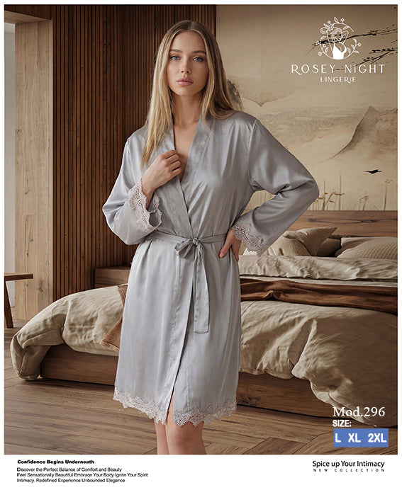 Satin Lace Royale Robe Mod.296