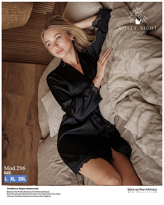 Satin Lace Royale Robe Mod.296