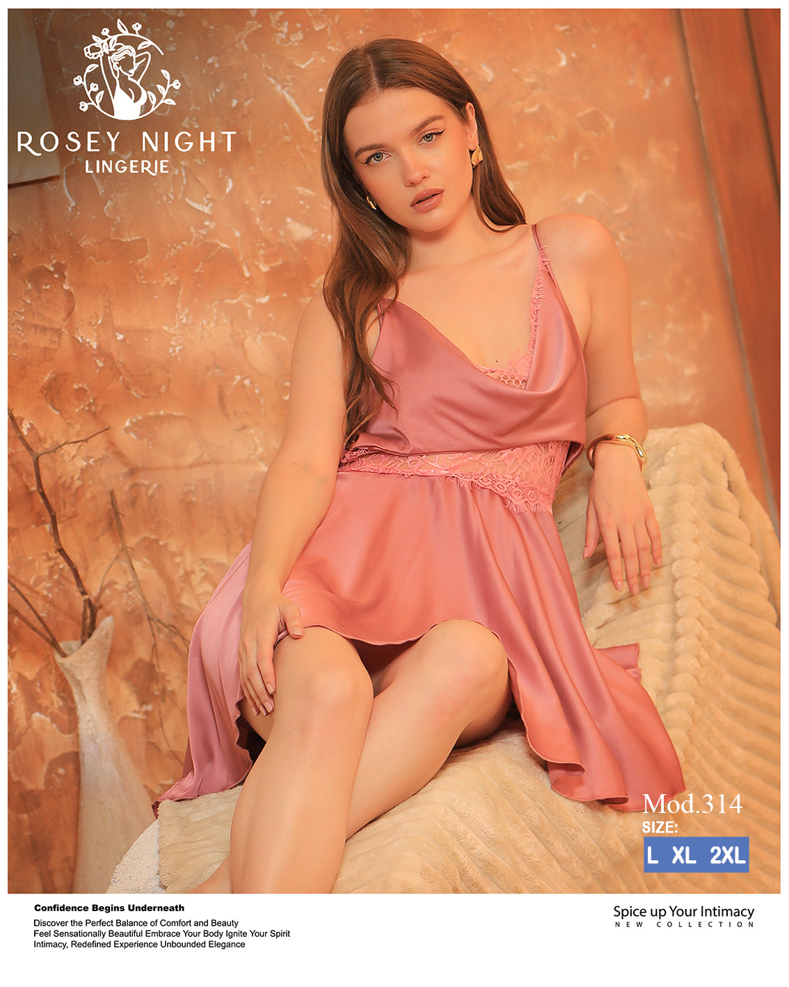 Ruby Lace Satin (Code 314)