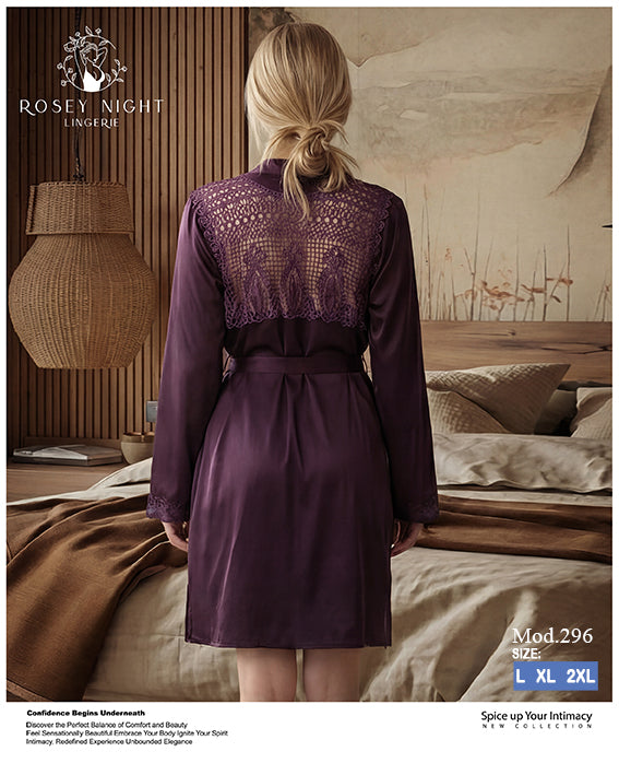 Satin Lace Royale Robe Mod.296