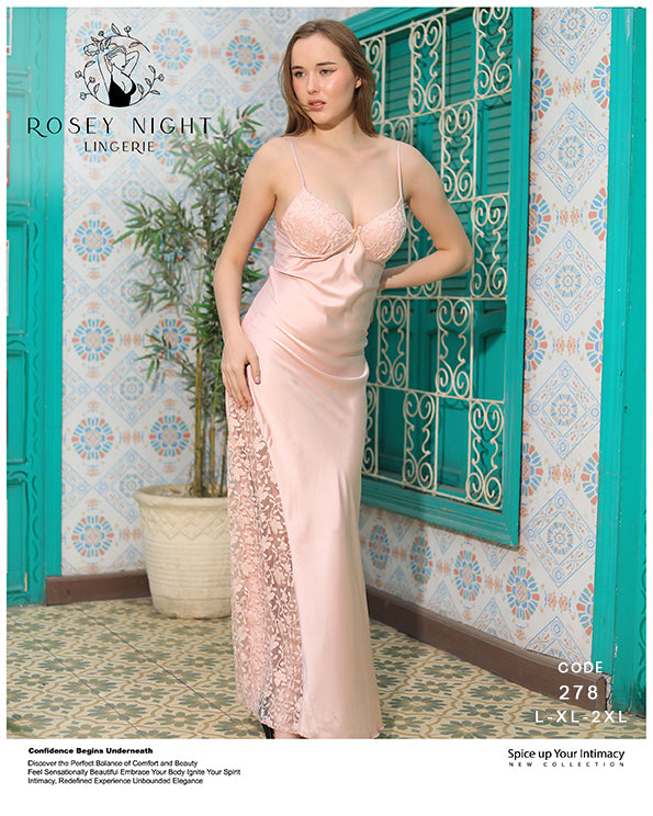 Satin Lace Allure Gown Mod. 278