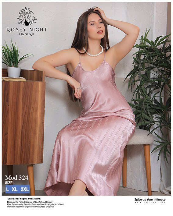 Satin Grace Long Gown Mod.324
