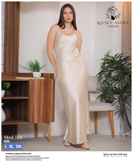 Satin Grace Long Gown Mod.324