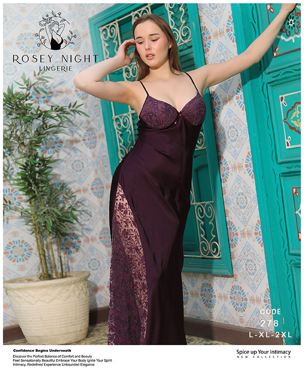 Satin Lace Allure Gown Mod. 278