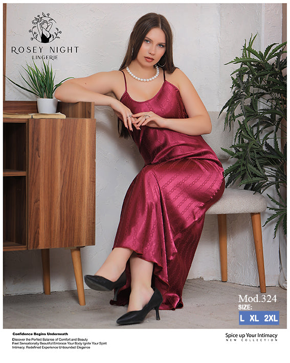 Satin Grace Long Gown Mod.324