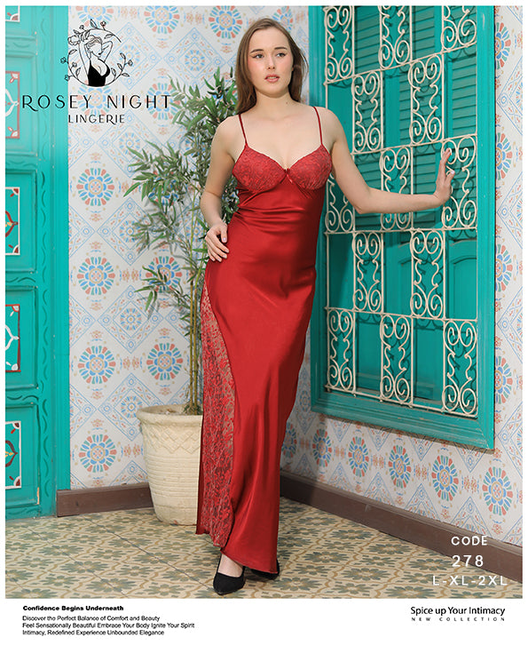 Satin Lace Allure Gown Mod. 278