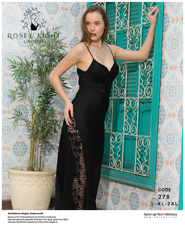Satin Lace Allure Gown Mod. 278