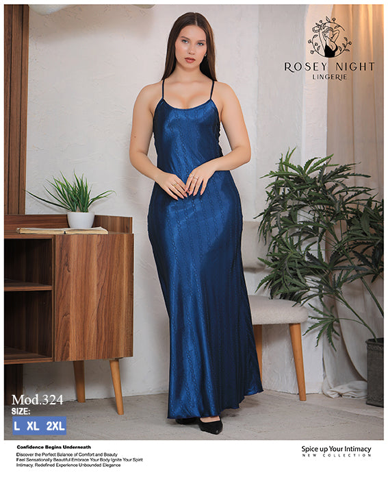 Satin Grace Long Gown Mod.324