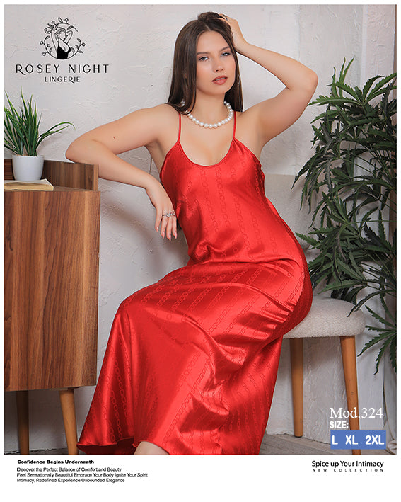 Satin Grace Long Gown Mod.324