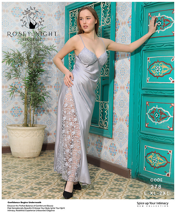 Satin Lace Allure Gown Mod. 278
