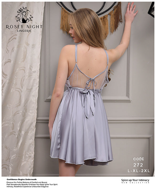 Satin Lace Embrace Babydoll Mod. 272