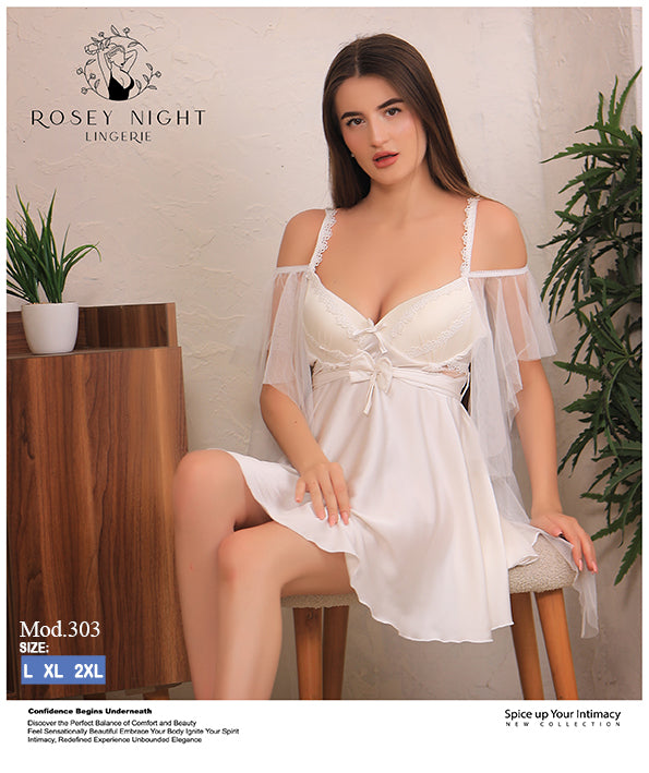 Satin Veil Babydoll Mod.303