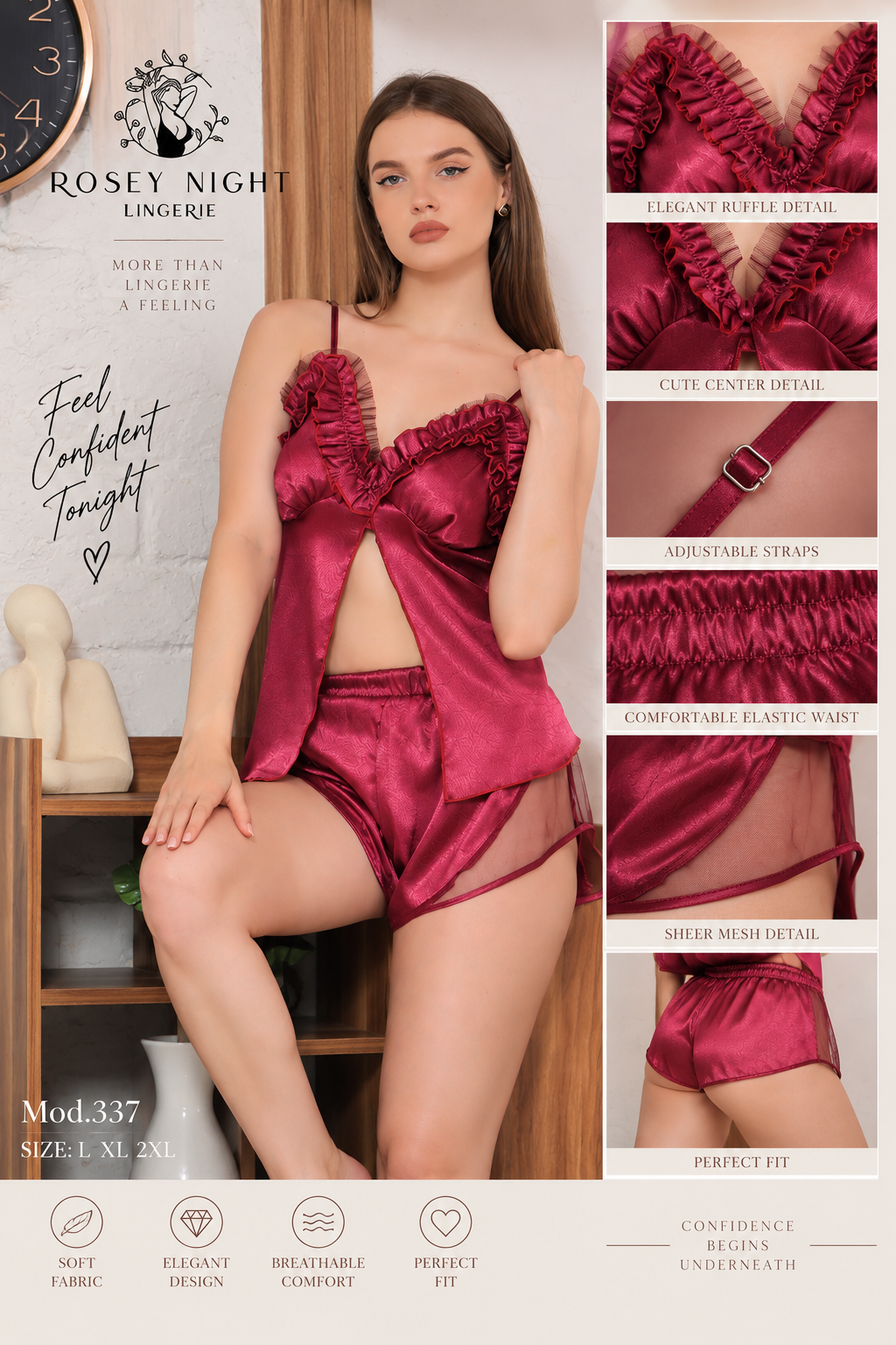 Satin Blossom Set Mod.345