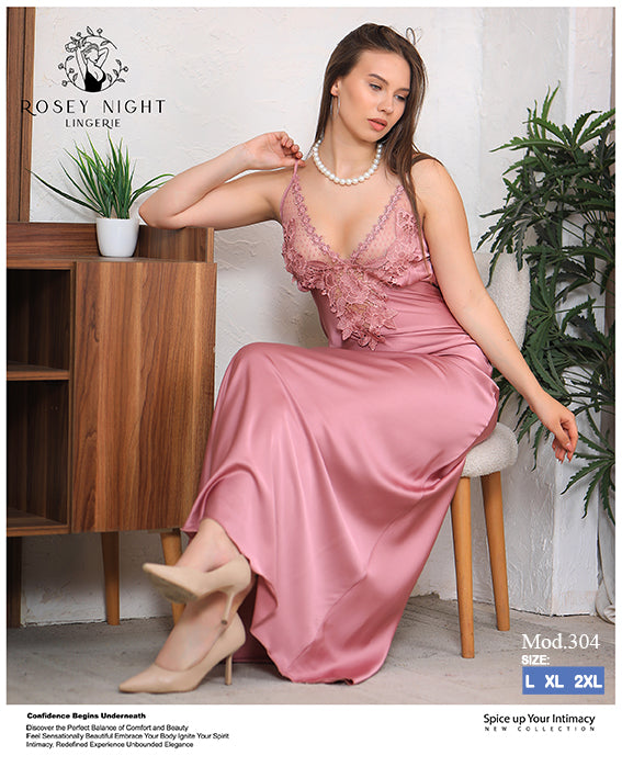 Satin Lace Gown Mod.304