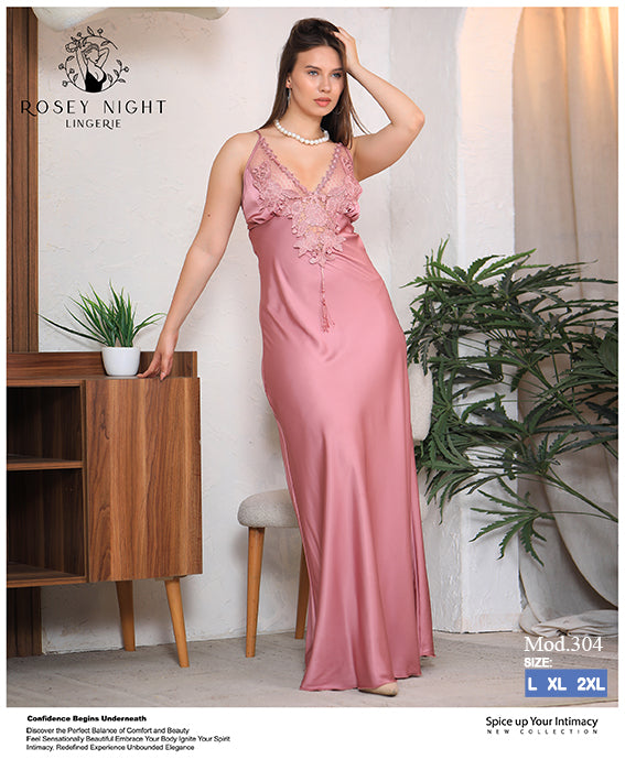 Satin Lace Gown Mod.304