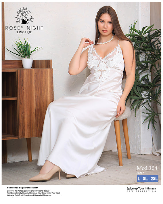 Satin Lace Gown Mod.304