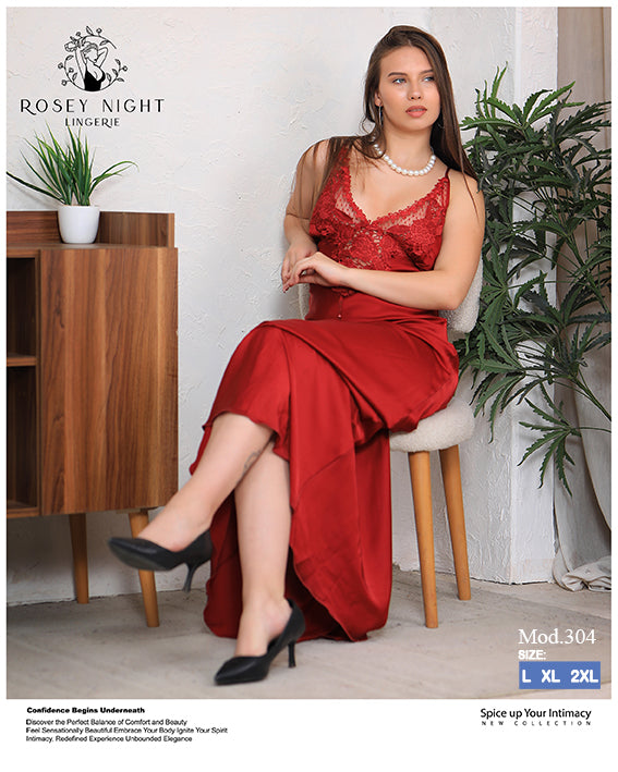 Satin Lace Gown Mod.304