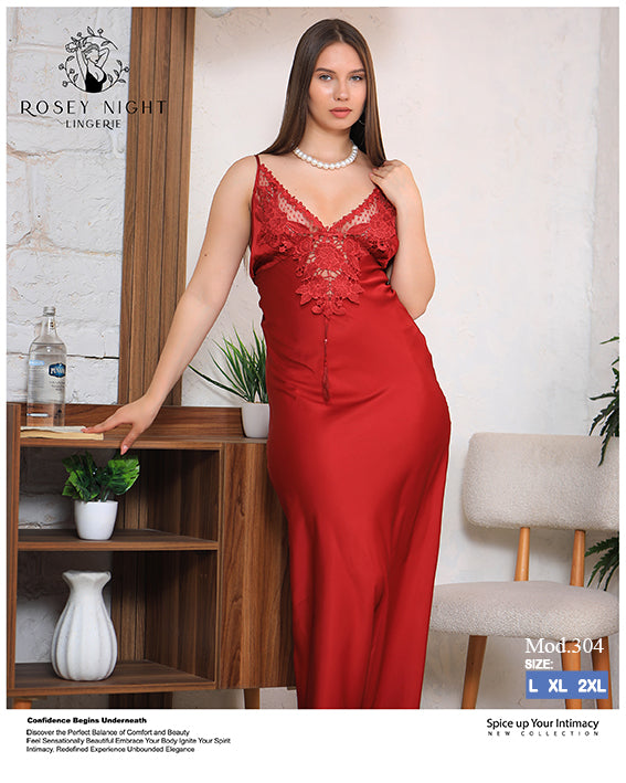 Satin Lace Gown Mod.304